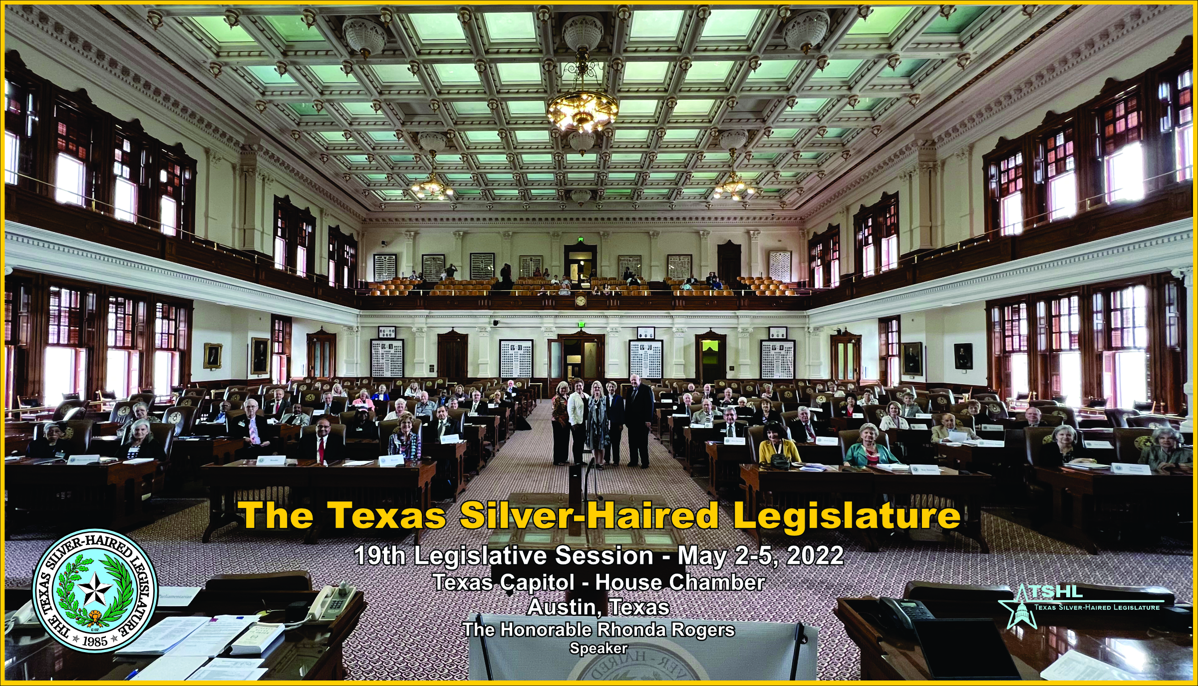 TSHL - Our members in the Rotunda, working to improve the lives of older Texans